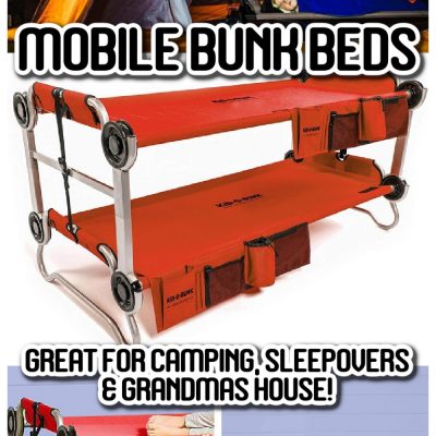 Mobiilne kahekorruseline voodi muudab telkimise &amp; Sleepovers koos lastega lihtne ja ma vajan ühte