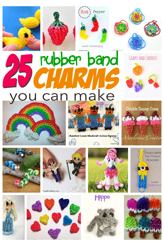25 Awesome Rubber Band Charms saate teha